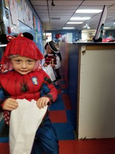 kid in spider man costume